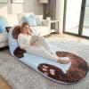 Cat Sleeping Bag for Human, Adorable Cat Envelope Sleeping Bag, 68.9x31.5 Inch Washable Warm Blanket Suitable for Friends Staying Overnight, Camping, and Car Trips. (E) view 3