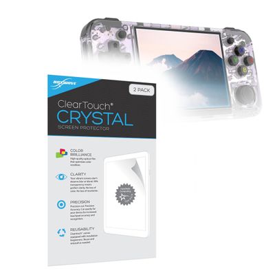 BoxWave Screen Protector Compatible With Ampown RG35XX H Retro Handheld Game Console (3.5 in) - ClearTouch Crystal (2-Pack), HD Film Skin - Shields From Scratches