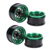 1.9 Beadlock RC Wheel Rims, Lightweight Aluminum Alloy 6 Star Spoke Design Crawler Wheels 4 Pieces Set for Off-Road Rock Crawling Enthusiasts Hobbyists view 3