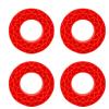 plplaaoo Silicone Tire Inserts Soft Vibrant Color RC Tire Foam Set for 1.9 Inch Tires Enhanced Grip Traction Durable Performance 4Pcs 106x42mm (Red) view 4