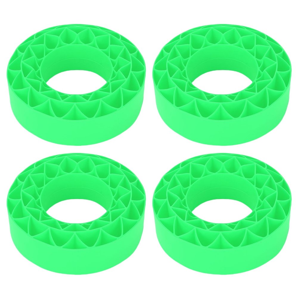 plplaaoo Silicone Tire Inserts Soft Vibrant Color RC Tire Foam Set for 1.9 Inch Tires Enhanced Grip Traction Durable Performance 4Pcs 106x42mm (Green)