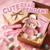 2026 Handmade Mini Bunny Hug Cute Easter Gift with Card, Soft Plush Rabbit Mini Bunny Hugs in Box Easter Basket Women Men for Inspirational Easters Gifts (Pink) view 2