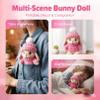 2026 Handmade Mini Bunny Hug Cute Easter Gift with Card, Soft Plush Rabbit Mini Bunny Hugs in Box Easter Basket Women Men for Inspirational Easters Gifts (Pink) view 4