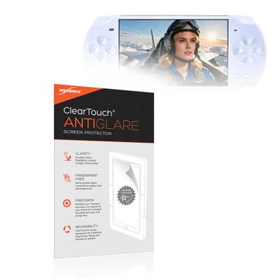 BoxWave Screen Protector Compatible with HLF Retro Video Game Console (4.3 in) - ClearTouch Anti-Glare (2-Pack), Anti-Fingerprint Matte Film Skin