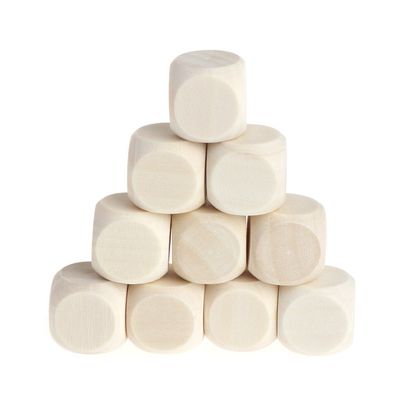 10pcs / Set 10/12 / 14/16 / 18mm Round Wooden Dice Set Classic Rolling Game Wood