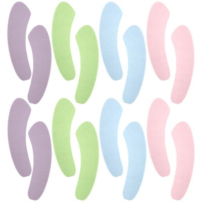 16 Pcs Soft Toilet Seat Covers with Adhesive, Lint Cushions, Vibrant Colors for Home and Travel Comfort