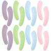 16 Pcs Soft Toilet Seat Covers with Adhesive, Lint Cushions, Vibrant Colors for Home and Travel Comfort view 1