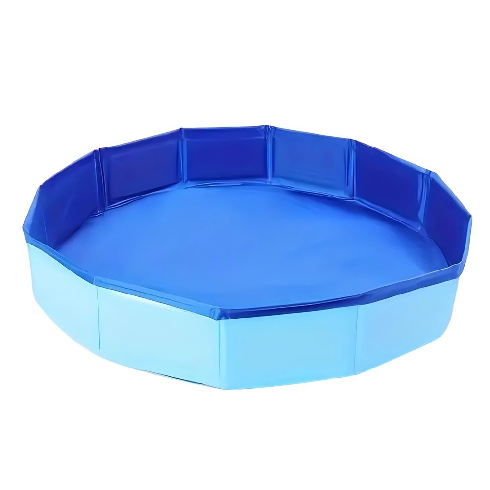 Kronabelle 19.3 in Octagonal Dog Pool, Foldable Kiddie Pool, Portable PVC Tub, Leak-Proof Design, Easy Storage