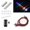 10 PCS Colorful LED Light Kit for Building Blocks - Remote Control DIY LED Lighting Accessories Compatible with Brick Models (Colorful Flash) view 2