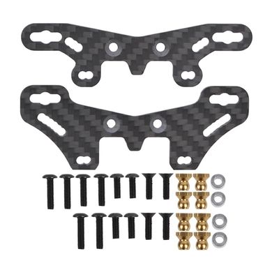1set 65mm Carbon Fiber Front Rear Shock Tower Suitable for Ta-Miya TT02S TT-02SR TT-02SRX Damper Stay