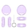 PC Transparent Protective Cover for Tamagotchi Uni Electronic Pet Game Console Case Anti-Scratch Shockproof Drop-Resistant Dust-Proof Washable Sleeve Accessories with Lanyard (Transparent Purple) view 1