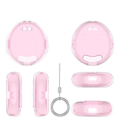 Protective Case for Tamagotchi Uni, Mini Box Portable Shockproof Protective Cover Sleeve (Transparent Pink)