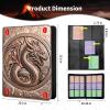 Trading Card Binder 3D Embossed Premium PU 9 Pocket 360 Cards Holder Card Album for MTG, TCG, Sport Cards view 3