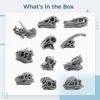 11 Pcs Jurassic Dinosaur Figurines, Simulated Skeleton Decorations, PVC Mini Bones for Halloween view 4