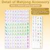 Arrowbash 160 Pcs American Mahjong Tiles Set Only, 1.2 Inch American Mahjong Tiles Game with 8 Different Hand Carved Patterns for Mah Jong Social Games, Beginners, Mah Jong Lovers (Yellow) view 3
