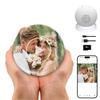 Memory Orb Video Player, 3.15 Crystal Memory Sphere Ball, Rechargeable 3D Memory Pearl Video&Photo Player, No App/WiFi, 16GB Digital Frame for Anniversary, Birthday, Wedding, Pet Memorial (White) view 1