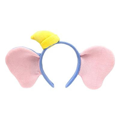 BIYAER Elephant Ears Headband Soft Cartoon Animal Hairband Makeup Washing Face Hair Hoop Lovely Costume Unisex Photo Props Blue