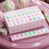 Arrowbash 160 Pcs American Mahjong Tiles Set Only, 1.2 Inch American Mahjong Tiles Game with 8 Different Hand Carved Patterns for Mah Jong Social Games, Beginners, Mah Jong Lovers(Pink) view 4