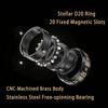 Stellar D20 Dice Ring - Spinner Dice for DND RPG Tabletop Gaming Accessory with Rotating Dice D20 CNC Machined Brass Spinner Ring for D&D Gift for Dice Goblins, DM & Fantasy Engineers Anxietyrelief view 4