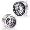 4PCS 1.55inch RC Beadlock Wheel for 1/18 UTB18 JIMNY 1/10 Axial AX90069 D90 TF2 Tamiya CC01 Crawler Car Upgrade Parts (Silver) view 2