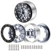 4PCS 1.55inch RC Beadlock Wheel for 1/18 UTB18 JIMNY 1/10 Axial AX90069 D90 TF2 Tamiya CC01 Crawler Car Upgrade Parts (Silver) view 3