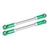 Heavy Duty Steering Links Rod for Tr-axxas for Sl-ash 4x4 4WD - Aluminum & Stainless Steel 2pcs Combo Upgrade Parts(Green) view 1