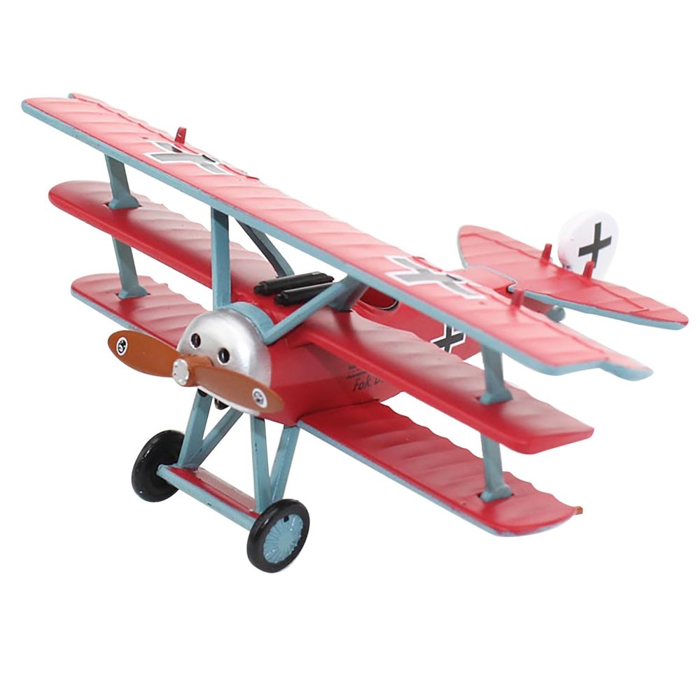 1/72 Scale WWI German Air Force Red Baron Triplane Fighter Model Alloy Model Diecast Plane for Collection US