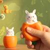 2026 New Easter Basket Essentials, Squeeze Carrot Doll Pop-Up Carrot Bunny, Carrot Rabbit Fidget Novelty Easter Gift ADUParty Favor for Easter Basket Stuffers (8, Pink) view 3