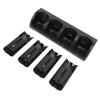 Dpofirs 4 in 1 Remote Controller Charger Dock Station with 4X 2800mAh Batteries, LED Display & 4.9ft USB Cable for Gaming Consoles, ABS Material (Black) view 4