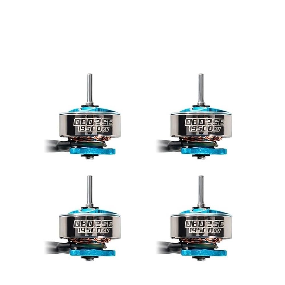 0802SE 19500KV 23000KV Brushless Motor for 1S Tinywhoop 65mm 75mm FPV Bwhoop Drone 1.8g Lightweight Power Alignment 4Pcs(0802SE 19500KV)