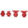 Alomejor Aluminum Alloy Front and Rear Gear Box Protect Gears with Differential Housing for LaTrax Teton (Red) view 2