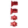 Alomejor Aluminum Alloy Front and Rear Gear Box Protect Gears with Differential Housing for LaTrax Teton (Red) view 3