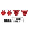 Alomejor Aluminum Alloy Front and Rear Gear Box Protect Gears with Differential Housing for LaTrax Teton (Red) view 4