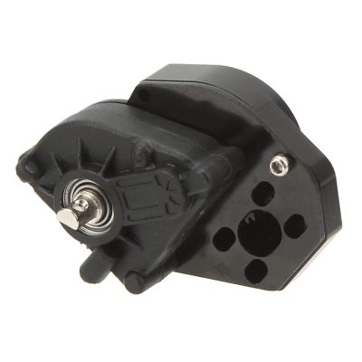 Alomejor RC Gear Box, Quiet High Accuracy Professional RC Car Transmission Gear Box for 1/24 Crawler (Black)