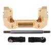1/10 Scale RC Crawler Front Bumper, Brass Durable, Bumper Bracket Set Tie Rod Assembly for Off-Road Racing Enthusiasts and Hobbyist Crawling Scenarios view 1