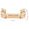 1/10 Scale RC Crawler Front Bumper, Brass Durable, Bumper Bracket Set Tie Rod Assembly for Off-Road Racing Enthusiasts and Hobbyist Crawling Scenarios view 2