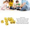 Alomejor 30PCS Plastic Dice Set, Round Corners Dice for Table and Board Games 16MM 6 Sided (Yellow) view 4