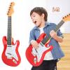 Alomejor Kids Electric Guitar Toy, Multiple Functions Music Toys Guitar Musical Instrument Toys for 3 4 5 Year Old Kids (Red) view 3