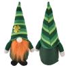 2pcs Irish Gnomes Plush, St Patricks Day Gnome Ornament, Faceless Good Luck Gnome Decor with Long Beard, Green Cloth Gnome for Home Table Sofa Decoration (Men's Green Leaf Festival Doll) view 3