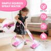CYYSFIVQZ Kids Spray Mop, Toddler Cleaning Set with Real Water Sprayer, 2 Washable Mop Pads & Storage Clip, Pretend Play Montessori Housekeeping Toys for Boys Girls Ages 3 4 5 6 7 8 view 2