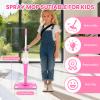 CYYSFIVQZ Kids Spray Mop, Toddler Cleaning Set with Real Water Sprayer, 2 Washable Mop Pads & Storage Clip, Pretend Play Montessori Housekeeping Toys for Boys Girls Ages 3 4 5 6 7 8 view 3