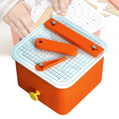 FgdVrelnor DIY Maker Cardboard Cutter for Kids,Safe Electric Construction Tool Kit,with Scrap Drawer,for Creative STEM Building, Engineering,Craft Projects, Educational Toy Ages 6-10