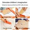 FgdVrelnor DIY Maker Cardboard Cutter for Kids,Safe Electric Construction Tool Kit,with Scrap Drawer,for Creative STEM Building, Engineering,Craft Projects, Educational Toy Ages 6-10 view 4