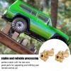 LHaefydore Brass Rear Axle Portal Housing Cover Set, Heavy Brass Outer Portal Housing for RC Crawler, Durable Upgrade Kit with Improved Stability and Realistic Appearance for 1/10 Scale RC Ca view 3
