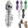 FAFVI Dinosaur Skeleton Costume, Silly Dino Plush Skeleton, 3D Spinosaurus Skull Mask & Plush Spine, For Cosplay Photo Shoots (Gray 31.49in) view 1