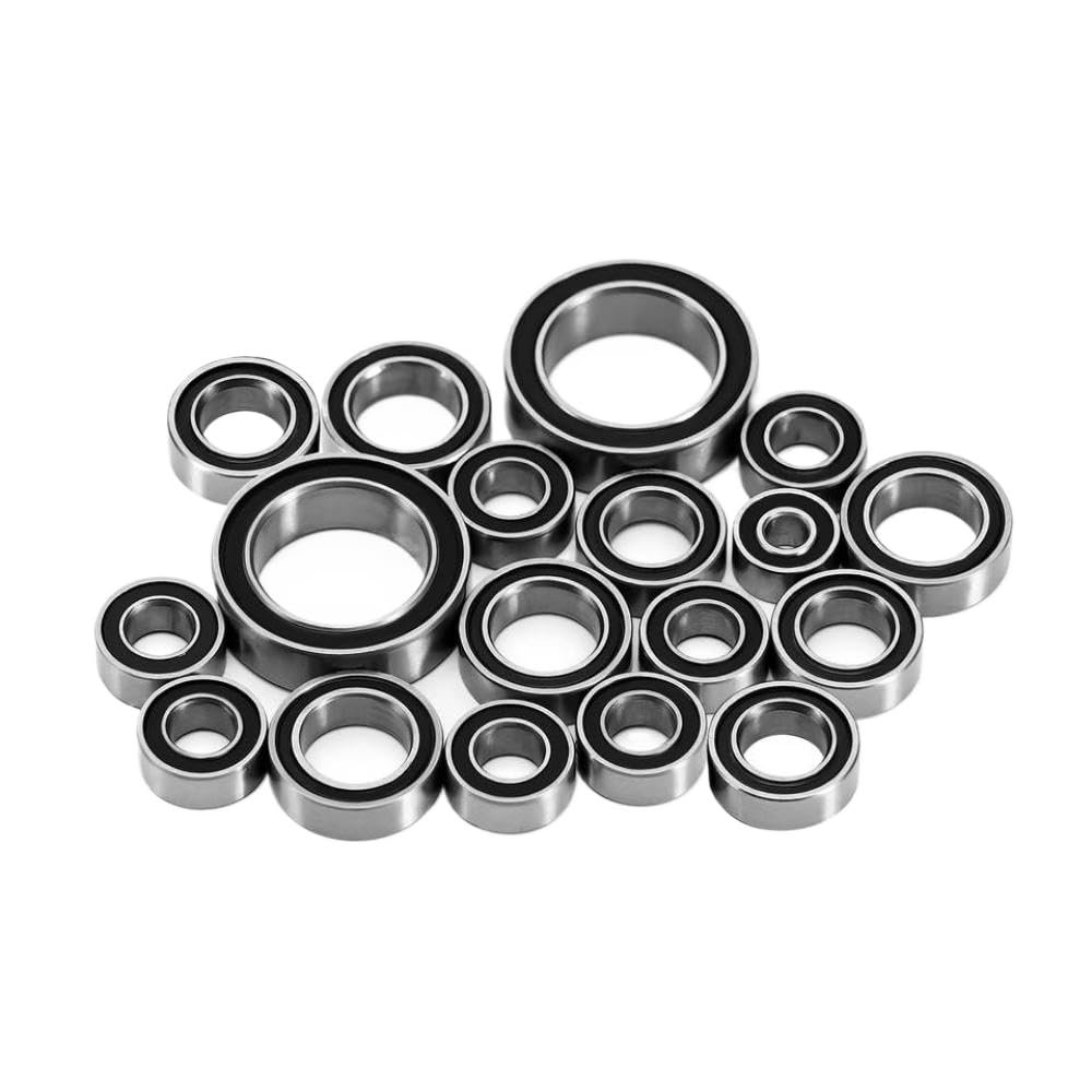 18-Piece Sealed Bearing Kit Compatible with Venture 1/18 Scale RC Crawler Upgrade Parts