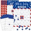 4th of July Bingo Game Set for 24 - Patriotic Party Activities, Independence Day Games for Family Reunion, School & Classroom Decorations 5" x 7" Cards view 1