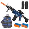 Electric Automatic Toy Gun for Guns Sniper with Tactical Vest Soft Bullets [Shoot Faster] Burst Soft Bullets Toy Gun for Boys,Toy Foam Blasters & Guns with 100 Toy Sniper Darts for Kids view 1