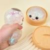1Pc Colorful Dumpling Stress Balls Fidget Toys - Stress Relief, Slow Rising, Simulated Steamed Bun Sensory Toy for Office Home Relaxation, Soft Ball Bun Squeeze Fidget Toy Red view 3