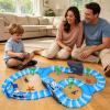 TGJH Ocean Theme Flexible Race Car Tracks for Kids, Birthday Gift for Boys Age 3 4 5 6 7 Years Old, 240+ PCS Buildable Car Track Playset with Shark Tunnel and Sea Creature Accessories view 4